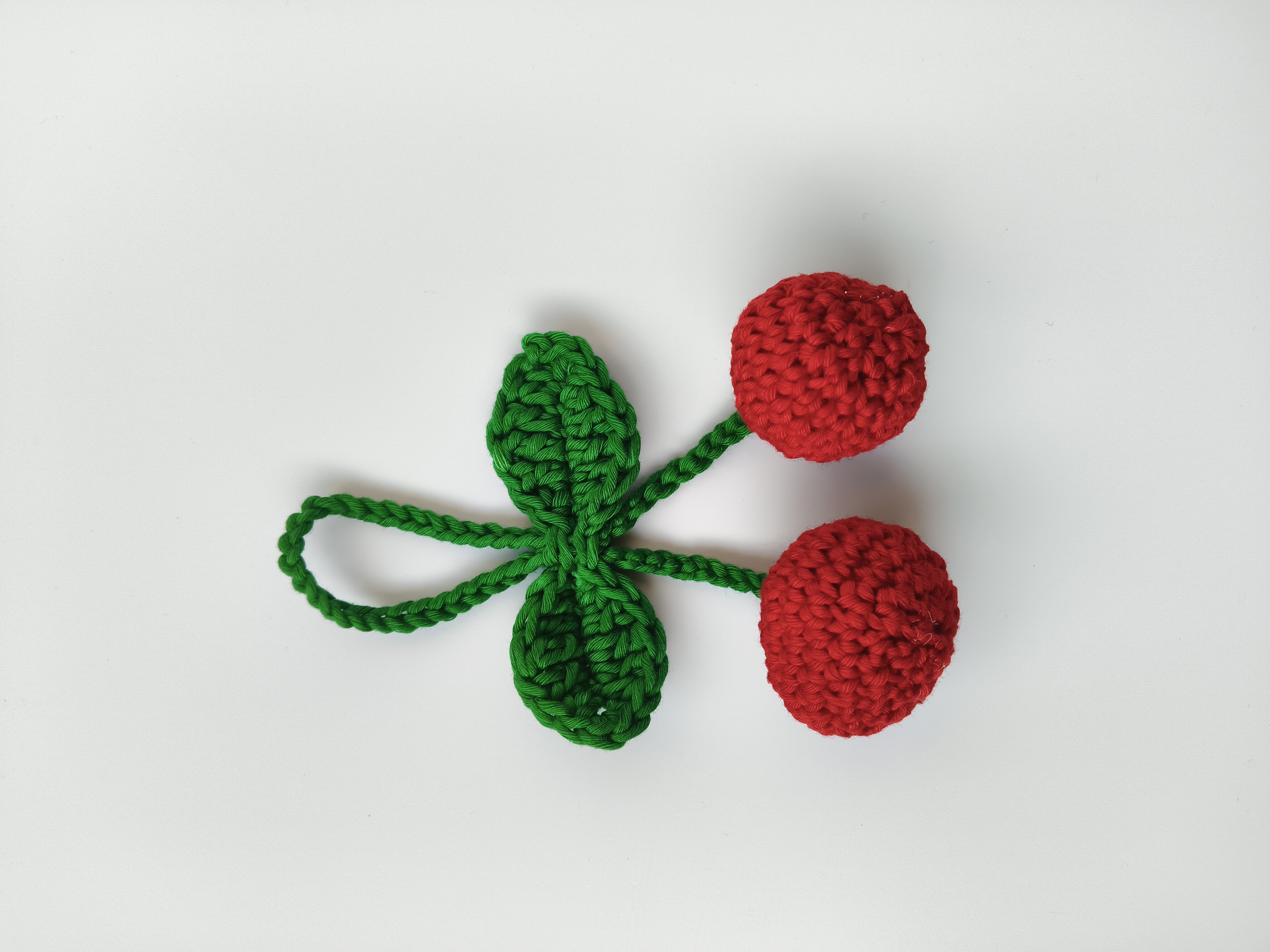 Crochet Cherry Keychain 🍒 ✧˚.⋆